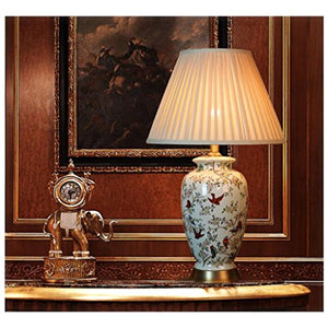 505 HZB Ceramic Desk Lamp, Living Room Study, Fashion Lamp, American Bedroom Bedside Lamp.