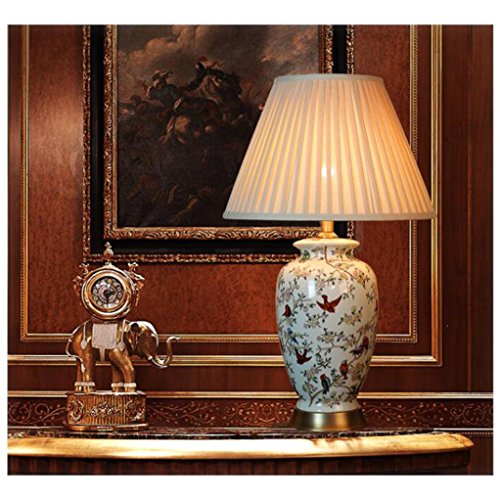 505 HZB Ceramic Desk Lamp, Living Room Study, Fashion Lamp, American Bedroom Bedside Lamp.