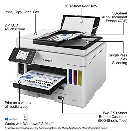 MAXIFY GX7021 Wireless MegaTank Small Office All-in-One Printer