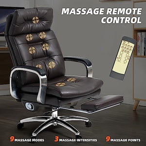 Kinnls Vane Massage Office Chair with Footrest