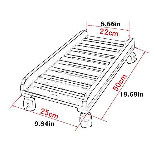 Computer Tower Stand Printer Table CPU Stand with 4 Caster Wheels - Under Desk PC Holder for Desktop Tower (Color: A)