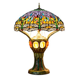 MaGiLL European Luxury Stained Glass Desk Lamp