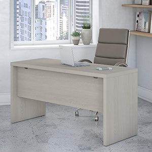 Bush Business Furniture Echo Collection 60W Credenza Table with Wire Management | Gray Sand Home Office Computer Desk