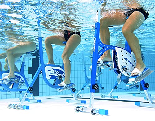 Commercial Aqua Bike for Pool Exercise, Professional Lightweight Aluminum Aquabike, Underwater Bicycle for Pool, W/Insulated Water Bottle