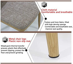 AkosOL Office Table and Chair Set - European Cotton Linen Chair - 90cm Leisure Table