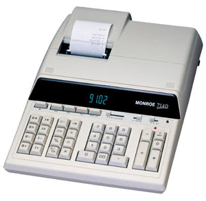 Monroe 8145 Heavy-Duty Standard Desktop Printing Calculator, 14 Digits, 5.0 Lines per Second.12"/3 mm Print Height, 13 Lines per Second Paper Advance Speed, 2 Independent Memory