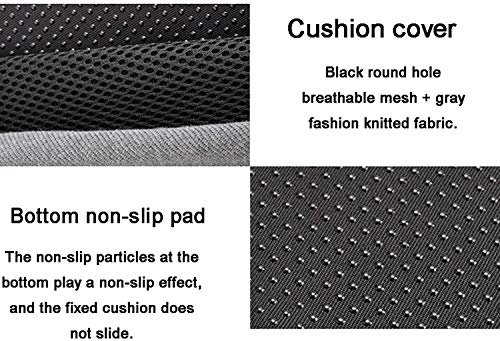 XIXIDIAN Memory Foam Seat Cushion for Office Chair and Car Seat - Lower Back Pain Relief