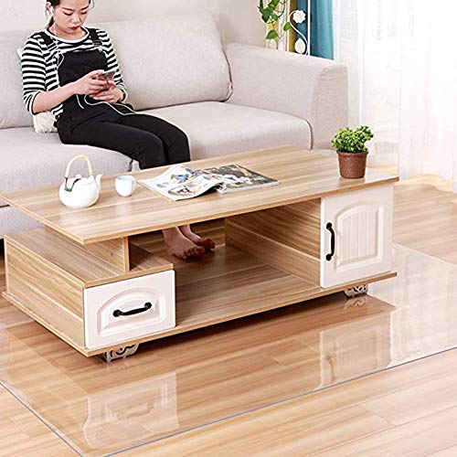 LOLILI Translucent PVC Office Chair Mat for Hard Floors, Non-Slip, High Temperature Resistant - 160x230cm