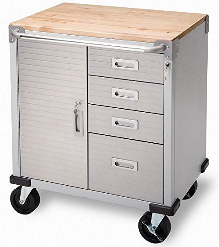 Seville Classics UltraHD Rolling Storage Cabinet with Drawers (UHD20205B) 2 Pack