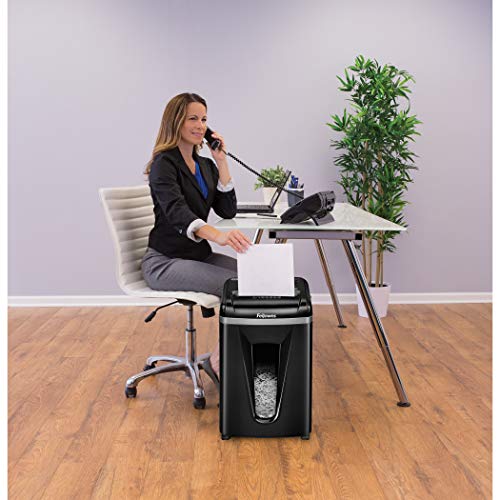 Fellowes 450M 9-Sheet Micro-Cut Office Paper Shredder with Auto Reverse Jam Prevention Feature and SilentShred Noise Control Technology (4074001)