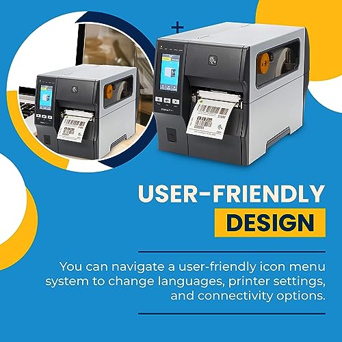 JetSet Label Zebra ZT411 203 DPI Thermal Transfer Industrial Printer | 4" Width, Serial, USB, Ethernet, Bluetooth | Jetset Software