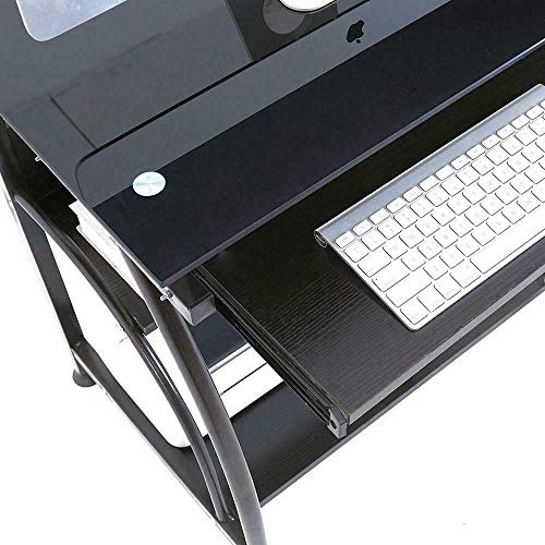 2016 Home Office PC Corner Computer Desk Laptop Table Workstation Furniture -Black