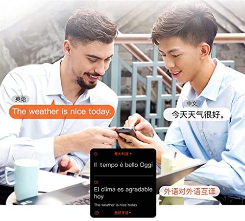 Smart Voice Translator Device 45 Languages Voice Interpreter 3.1 Inch Display (Black)