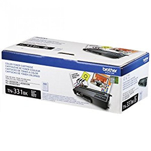 Brother TN-331BK TN-331C TN-331M TN-331Y DCP-L8400 L8450 HL-L8250 L8350 MFC-L8600 L8650 L8850 Toner Cartridge Set (Black Cyan Magenta Yellow, 4-Pack) in Retail Packaging