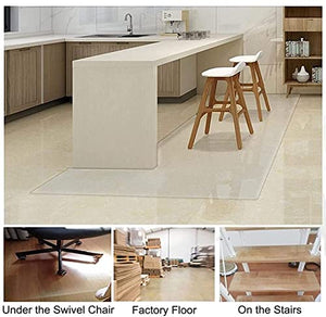 HAIZON Hard-Floor Chair Mat for Hardwood Floor - Clear Vinyl Floor Runner Protector