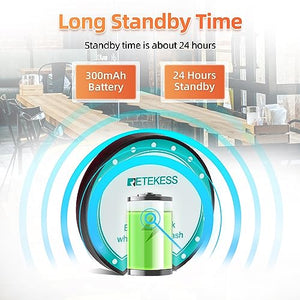 Retekess TD167F Long Range Pager System - 20 Coaster Pager for Restaurant, 800M Working Distance, Out of Range Alarm - Hotel, Club Buzzers