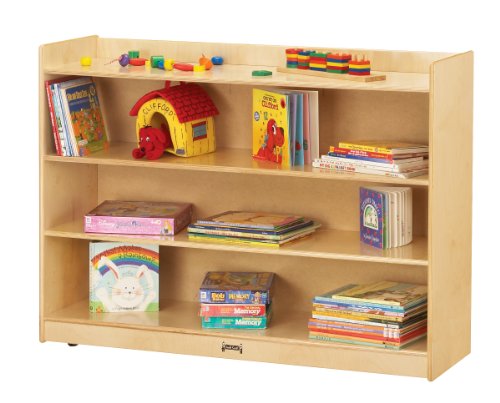 Jonti-Craft 0782TK Adjustable Mobile Bookcase with Lip