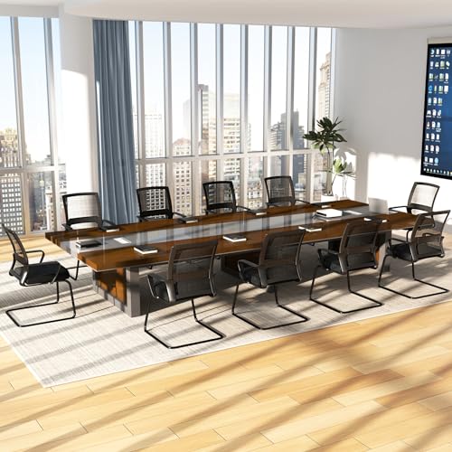 Giantex Office Guest Chair Set of 10 with Lumbar Support and Mesh Backrest