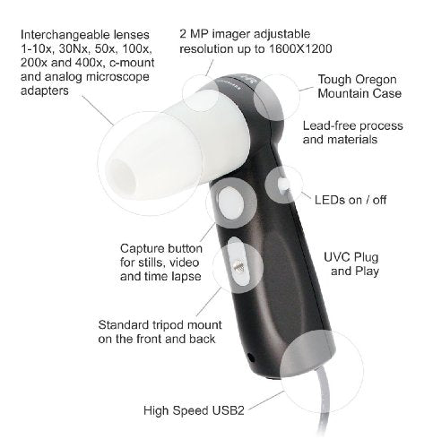 Proscope Hr2 Digital Microscope with 50x Lens