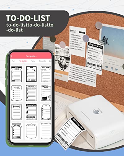 Phomemo M04S Bluetooth Portable Printer-Wireless Thermal Printer, Support 53/80/110mm Printing Width, 300dpi, Compatible for Phones and Pads for Document, Notes, Sticker, Journal