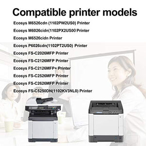 TK-592K 592C 592M 592Y Toner Cartridge Replacement for Kycoera Ecosys M6026cidn(1102PX2US00) P6026cdn (1102PT2US0) M6526cidn M6526cdn(1102PW2US0) Printer(2BK+1C+1M+1Y, 5-Pack).