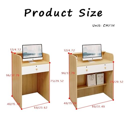 ZXLBTNB Reception Desk L-Shaped Cashier Checkout Counter Simple Modern Restaurant Small Front Desk Shop Cabinet