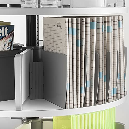 File Binder Carousel Moll Deluxe Binder & File Carousel Shelving, White, 5 Tier by Moll ...