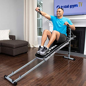 Total Gym APEX G1 Versatile Indoor Home Workout Total Body Strength Training Fitness Equipment with 6 Levels of Resistance and Attachments
