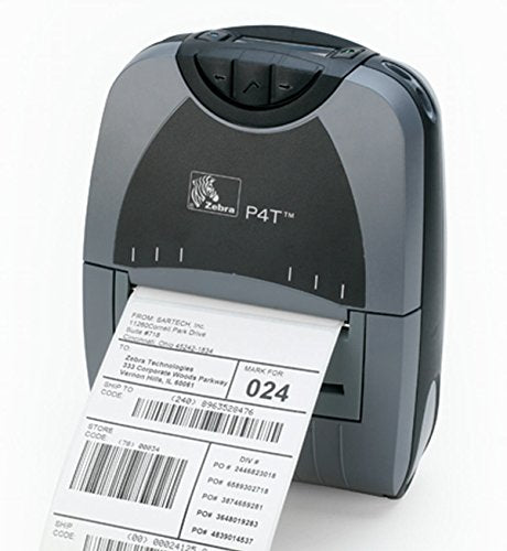 Zebra P4T P4D-0U100000-B1 Mobile Thermal Barcode Tag Label Printer RFID