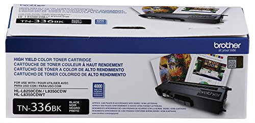 Brother TN336BK, TN336C, TN336M, TN336Y High Yield Black, Cyan, Magenta and Yellow  Toner Cartridge Set