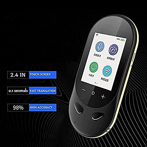Voice Instant Language Translator Photo Translator 2.4 inch Touchscreen - 106 Languages Two Way Translator for Travel Shopping Business Language Learning White Black