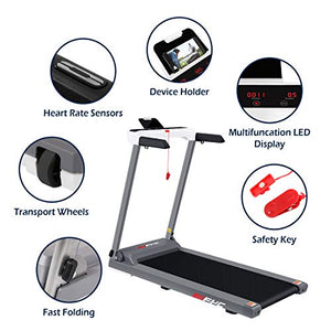 FYC Folding Treadmill for Home Electric Treadmill Exercise Running Machine Portable Compact Treadmill Foldable for Walking Home Gym Fitness Workout Jogging, Free Installation