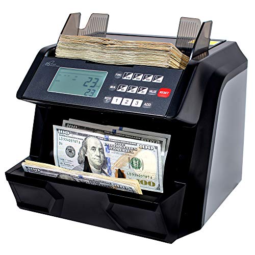 Royal Sovereign High Speed Money Counting Machine, with UV, MG, IR Counterfeit Bill Detector & Value Counting (RBC-EG100)