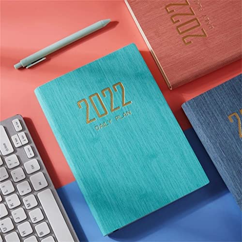 YFQHDD Time Management Schedule Book 2022 Color Calendar Dates Table Coil Planner Reminder Timetable Desk A5 Notebook (Color : A, Size : A5)