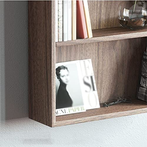 Small Wall-Mounted 3-Layer Storage Bookshelf - Brass