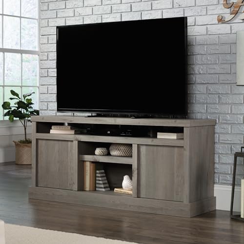 Sauder Cannery Bridge Credenza, Mystic Oak Finish, L: 59.76" x W: 16.54" x H: 26.89