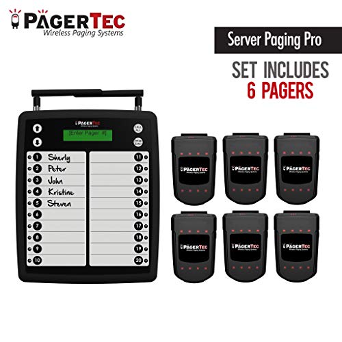 Restaurant Server Paging Pro ( 6 Pagers Included )