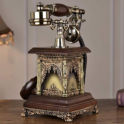 GagalU European Retro Phone Antique Style Button Dial Vintage Telephone