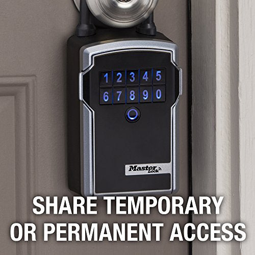 Master Lock Lock Box, Electronic Portable Key Safe with Personal Use Software Platform, 3-1/4 in. Wide, 5440EC