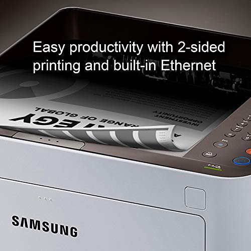 Samsung ProXpress M4020ND Monochrome Laser Printer with Mobile Connectivity, Duplex Printing, Built-in Ethernet, Print Security & Management Tools (SS383K)