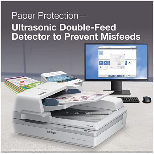 Epson DS-70000 Large-Format Document Scanner: 70ppm, TWAIN & ISIS Drivers, 3-Year Warranty