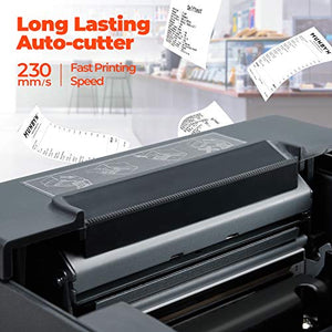 MUNBYN USB POS Receipt Printer, Thermal Receipt Printer, with Auto Cutter 80mm Printer Direct Thermal Printer with Driver 230mm/s Printing Speed for ESC/POS(ONLY USB Interface) for Windows, Mac, Linux