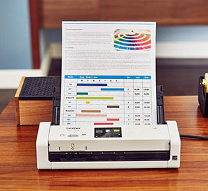 Brother Wireless Compact Desktop Scanner, ADS-1700W, Fast Scan Speeds, Easy-to-Use, Ideal for Home, Home Office or On-the-Go Professionals