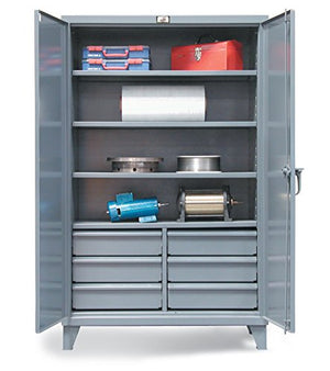 Strong Hold Ultra-Capacity Cabinet with Drawers - 60x24x78 - Dark Gray