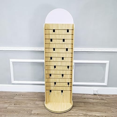 FixtureDisplays Double Sided Slatwall Rotating Display Floor Standing Rack - Model 10309-NPF