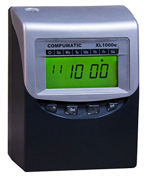 Compumatic XL1000e Fully Automatic Self Totaling Employee Payroll Time Clock