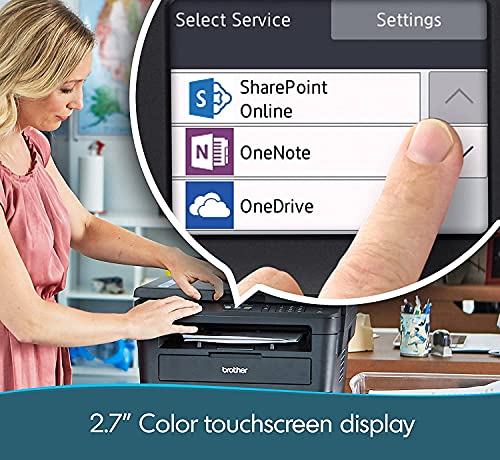 Brother HL-L2395DW Compact Monochrome All-in-One Laser Printer - Print Scan Copy - 2.7" Color LCD I Wireless Connectivity- Mobile Printing - Auto 2-Sided Printing - 36 Pages/Min (Renewed)
