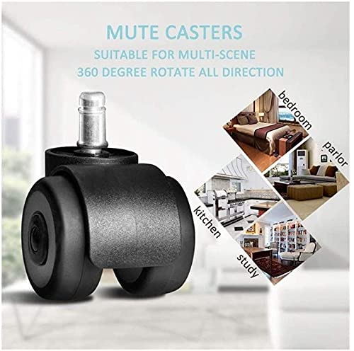 Castor 5piece Universal Mute Caster for Furniture Fittings 2inch - Black