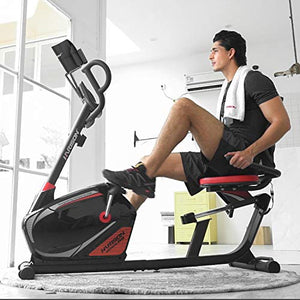 HARISON Magnetic Recumbent Exercise Stationary bike for Seniors 350 LBS Capacity with 14 Level Resistance