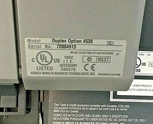 KONICA MINOLTA BIZHUB C31P Printer Page Count: 71624 W/Duplex and Low Feeder